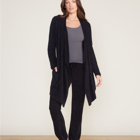 Barefoot Dreams Sweaters - Barefoot Dreams Black Bamboo Chic Lite Cardigan L/XL EUC